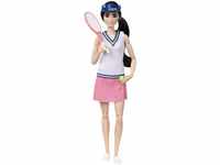 Barbie Made to Move - Tennisspielerin mit Schläger und Ball - Puppe mit 22...