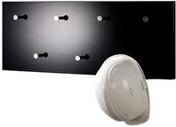 HAKU Wandgarderobe chrom, schwarz, MDF, Metall - Ma&szlig;e: B 80 x H 30 x T 6 cm,...