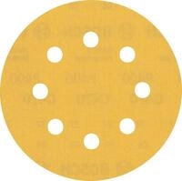 Bosch 5x EXPERT C470 Schleifblatt mit 8 L&ouml;chern (f&uuml;r Farbe auf Holz, Hartholz, &Oslash;
