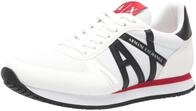 A|X Armani Exchange Herren Sneaker, Optisches Wei&szlig; + Schwarz, 40 EU