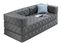 Traumnacht Schlafsofa und G&auml;stesofa mit Schlaffunktion 175x80x65 cm &ndash; Grau mit 2