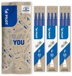 PILOT - 9 Ersatzminen FriXion Ball - Radierbar - Blau - Feine Spitze | Radierbare