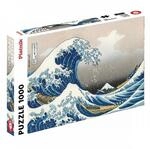 Piatnik 5698 The Wave Hokusai-Das Wellenpuzzle, 1000, Blau (Blue)
