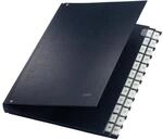 Leitz Pultordner, A4, 24 F&auml;cher, 24 Plastik-Buchstaben-Taben, Kunststoff, Schwarz,