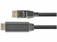 PYTHON Series Premium DisplayPort 1.4 an HDMI 2.0 Anschlusskabel - 4K / UHD...