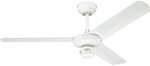 Westinghouse Lighting cm Deckenventilator Industrial 78337 in wei&szlig;er Ausf&uuml;hrung,