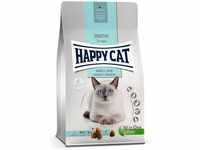 Happy Cat 70595 - Sensitive Magen & Darm - Katzen-Trockenfutter mit Ente für