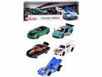 Majorette - Porsche Geschenk-Set (5er-Set Spielzeugautos) - 5 Modellautos (je...
