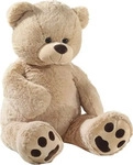 heunec 130050-L1, heunec Pl&uuml;schtier B&auml;r Floppy, 100 cm Farbe beige
