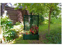 KHW Pflanzkasten klein, mit Spalier, 43 cm, grün - 2er Set, Haus und Garten &gt;