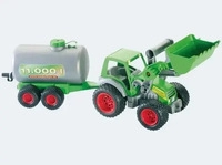 Polesie 37763, Polesie Traktor mit Frontlader und Fasswagen von wadertoys