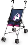 Bayer Design 30154AA, Bayer Design Puppen-Buggy, blau/pink mit Einhorn