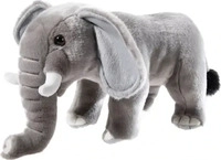 heunec 279377, heunec MISANIMO Elefant stehend - Pl&uuml;schtier Elefant grau