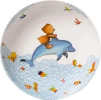 Villeroy & Boch Kiddy Bears / Happy as a Bear Kinderteller tief / Suppenteller