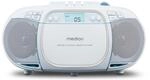 MEDION LIFE E66476 Tragbare CD-Boombox blau, CD-Player, Kassettendeck, FM-Radio,
