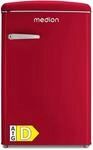 MEDION LIFE&reg; Retro-K&uuml;hlschrank mit Gefrierfach MD 37790 Velvet Rouge, 108 L