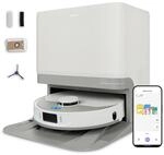 MEDION Saugroboter mit 3-in-1 Absaugstation X55 SW+, Wischfunktion, rotierende und