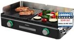 MEDION LIFE Tischgrill mit Dual-Zonen-System (MD12027), 2,400 Watt, 2 abnehmbare