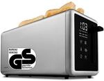 MEDION LIFE Toaster MD12103 silber, 2 lange Toastschlitze f&uuml;r bis zu 4 Toasts,...