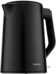 MEDION LIFE Wasserkocher MD12105 schwarz, 2.200 Watt Leistung, doppelwandiges