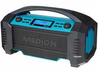 MEDION LIFE® E66050 DAB+/Bluetooth®-Baustellenradio, ideal für Baustellen, Garten