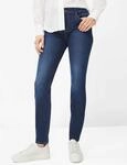 Brax Damen R&ouml;hrenjeans Style SHAKIRA USED REGULAR BLUE, denim blau, Gr. 36K