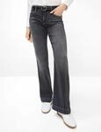 Brax Damen Five-Pocket-Hose Style MAINE USED GREY, denim grau, Gr. 34