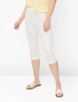 Raphaela by Brax Damen Caprihose Style PAMINA CAPRI WHITE, denim wei&szlig;, Gr. 36