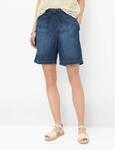 Brax Damen Bermuda Style MAINE B USED STONE BLUE, denim blau, Gr. 42