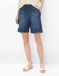 Brax Damen Bermuda Style MAINE B USED STONE BLUE, denim blau, Gr. 42