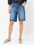 Brax Damen Bermuda Style MAINE B USED REGULAR BLUE, denim blau regular, Gr. 34