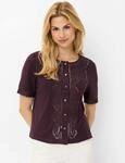 Brax Damen Bluse Style CELINA S blackberry violet, dunkles lila, Gr. 32