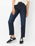 Brax Damen Five-Pocket-Hose Style MADISON S USED DARK BLUE, denim dunkelblau, Gr. 36