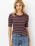 Brax Damen Shirt Style CARINA S blackberry violet, dunkles lila, Gr. 32