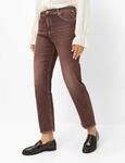 Brax Damen Five-Pocket-Hose Style MADISON S BLACKBERRY VIOLET, denim dunkles lila,