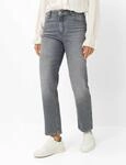 Brax Damen Five-Pocket-Hose Style MADISON S USED LIGHT GREY, denim hellgrau,...
