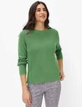 Brax Damen Strickpullover Style LESLEY leaf green, gr&uuml;n, Gr. 38
