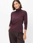 Brax Damen Langarmshirt Style CARINA L blackberry violet, dunkles lila, Gr. 38