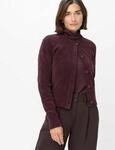 Brax Damen Strickjacke Style ANIQUE blackberry violet, dunkles lila, Gr. 38