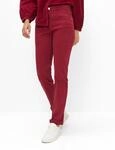 Brax Damen Five-Pocket-Hose Style CAROLA WINE RED, denim dunkelrot, Gr. 34