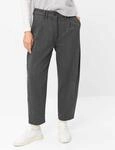 Brax Damen Bundfaltenhose Style MEGAN S SMOKE GREY, dunkelgrau, Gr. 36