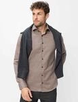 Brax Herren Hemd Style HAROLD chocolate, dunkelbraun, Gr. M