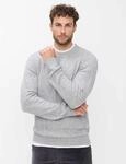 Brax Herren Strickpullover Style BUDDY platin, hellgrau, Gr. M