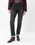 Brax Dames Jeans Style CAROLA USED DARK GREY, denim donkergrijs,
