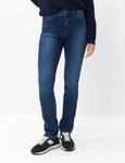 Brax Damen Five-Pocket-Hose Style MARY USED REGULAR BLUE, denim blau regular, Gr. 34