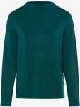 Brax Damen Langarmshirt Style CARINA L dark sea, gr&uuml;n, Gr. 38