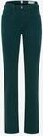 Brax Damen Five-Pocket-Hose Style CAROLA DARK SEA, denim gr&uuml;n, Gr. 34