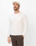 Brax Herren Langarmshirt Style TIMON chalk white, Altwei&szlig;, Gr. M