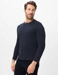 Brax Herren Langarmshirt Style TIMON navy, dunkelblau, Gr. M