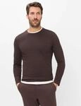 Brax Herren Langarmshirt Style TIMON brownie, dunkelbraun, Gr. M